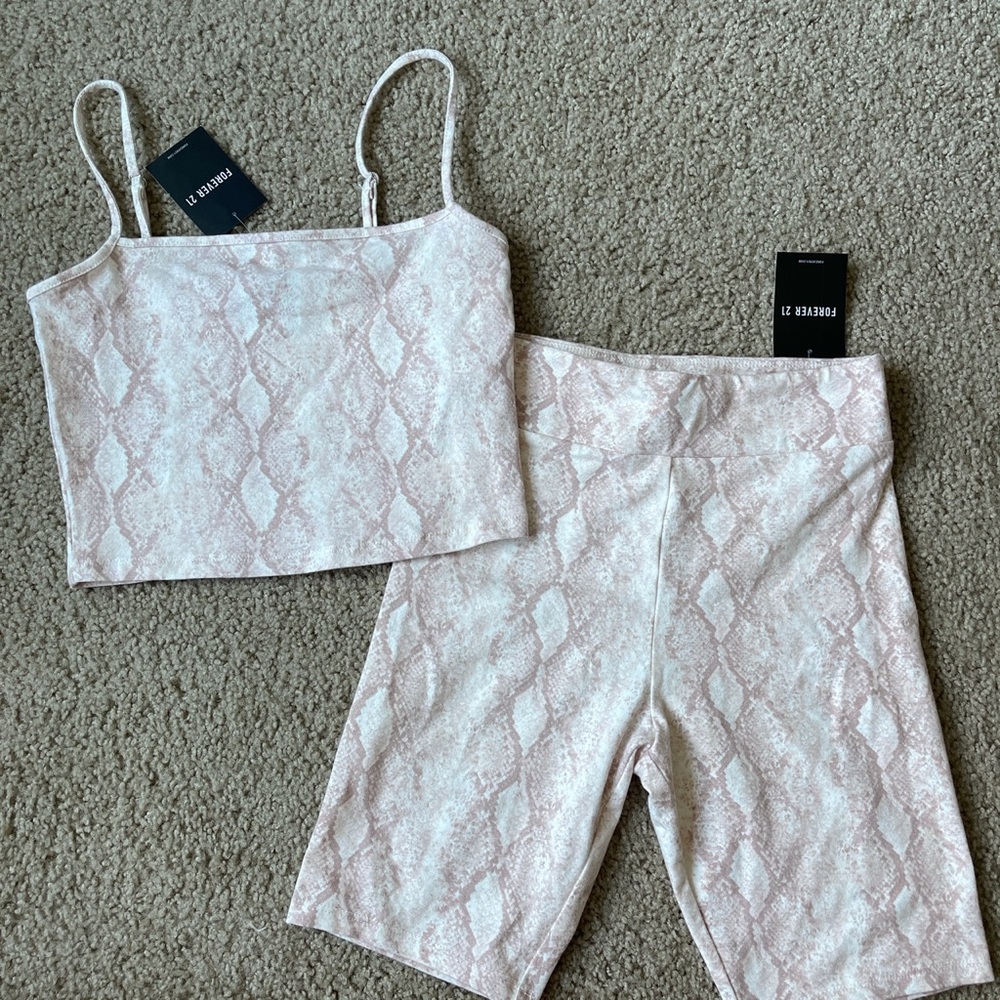Biker shorts set